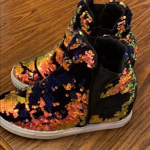 Sequin Wedge Sneaker!